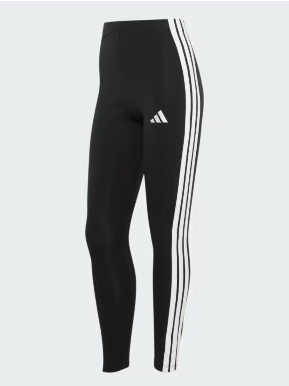 ADIDAS Black Leggings with White Side Stripes Sz S